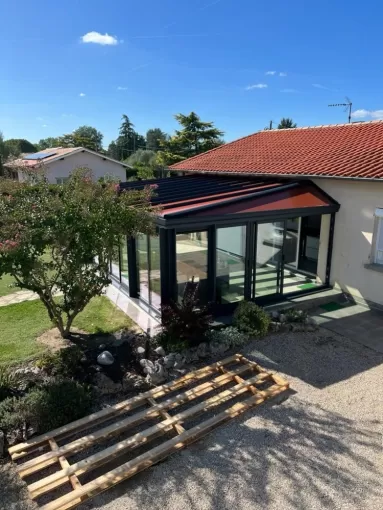 Installation d’une véranda à Lamothe-Capdeville, Nègrepelisse, Alu Project