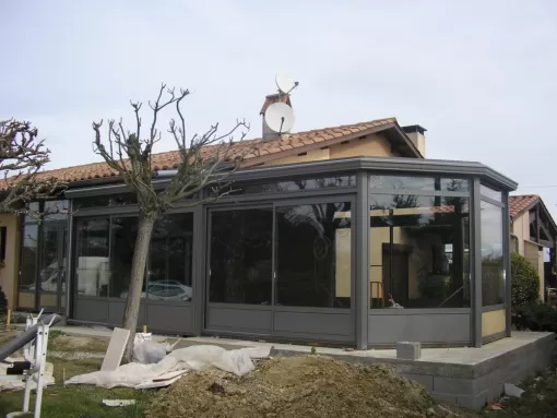 Installation de véranda en aluminium à Montauban, Nègrepelisse, Alu Project