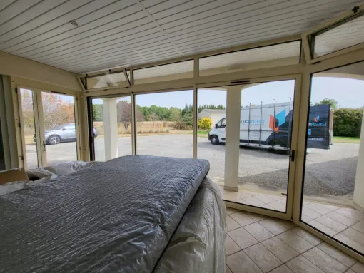 Installation d’une fermeture de terrasse en aluminium à Larroque, Nègrepelisse, Alu Project