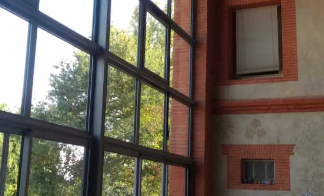Installation de façade vitrée en aluminium à Montauban, Nègrepelisse, Alu Project